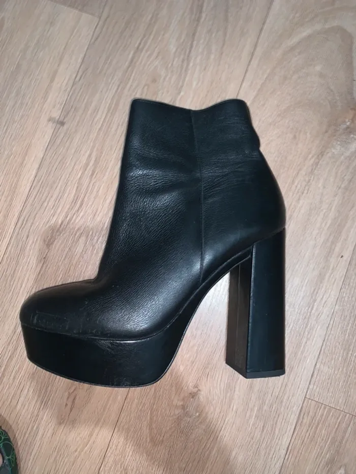 Bottines noir à plateforme - photo numéro 5