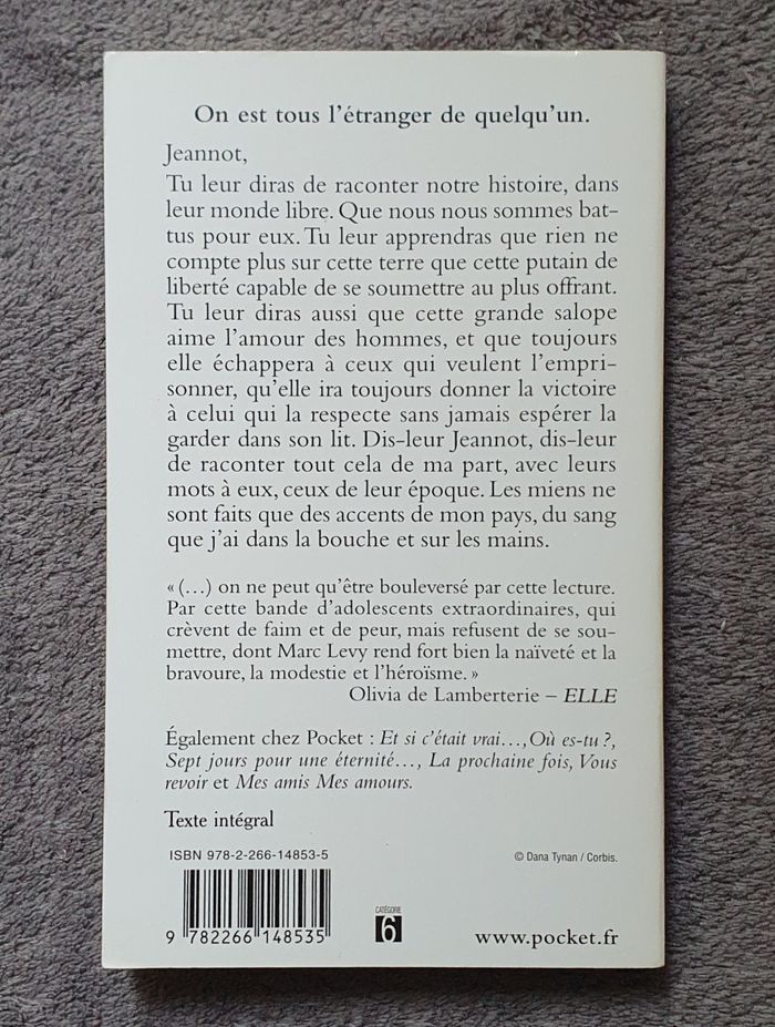 Roman fiction historique, format poche "Les Enfants de la Liberté" / Marc Levy - photo numéro 2