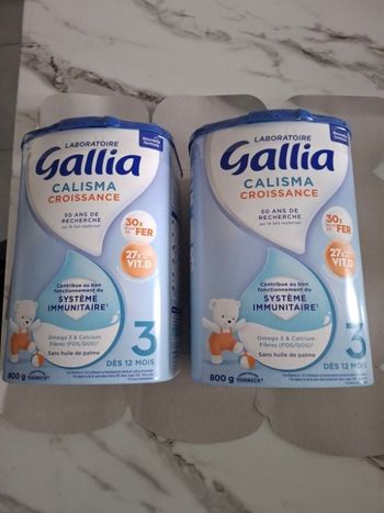 Lait gallia calisma croissance 3 âge des 12 mois