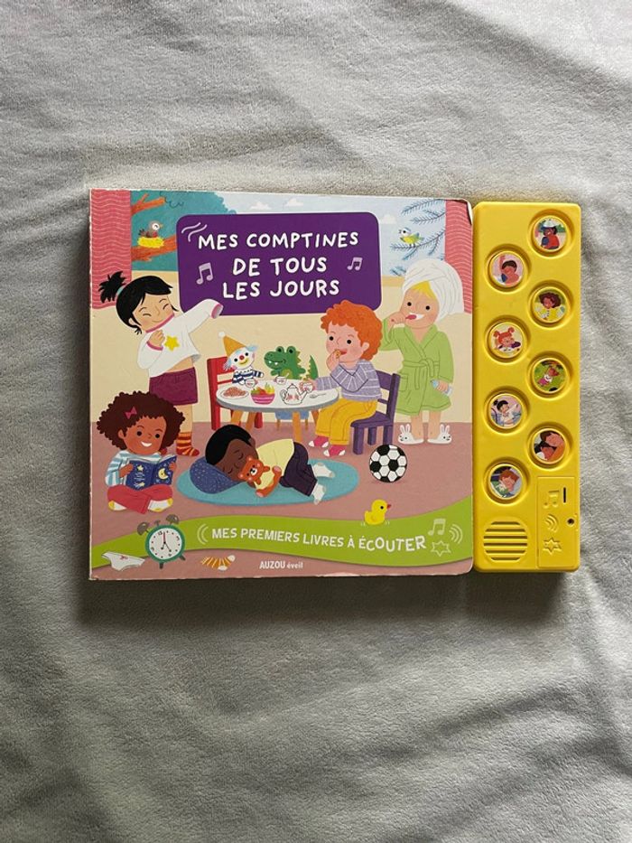 Livre musical avec CD Mes comptines de tous les jours, Auzou