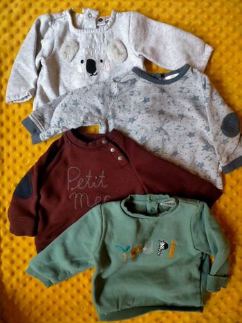 Lots gilets 6 mois