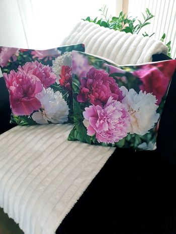 Housses coussin 45x45 (x2) bohème coloré – canapé salon