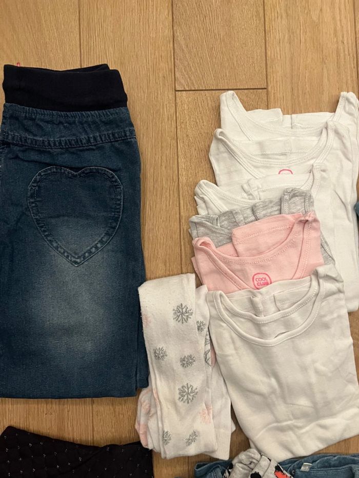 Lot de 18 vêtements automne hiver fille 8 ans bon état différentes marques - photo numéro 4