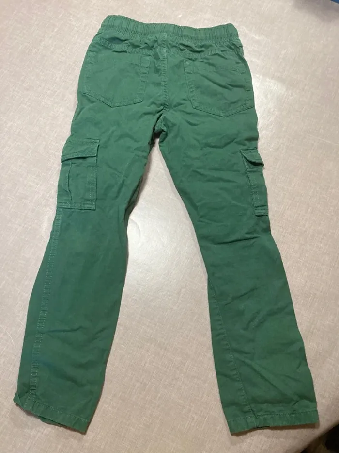 Pantalon cargo vert garçon – Du Pareil Au Même – 6 ans (116 cm) - photo numéro 4