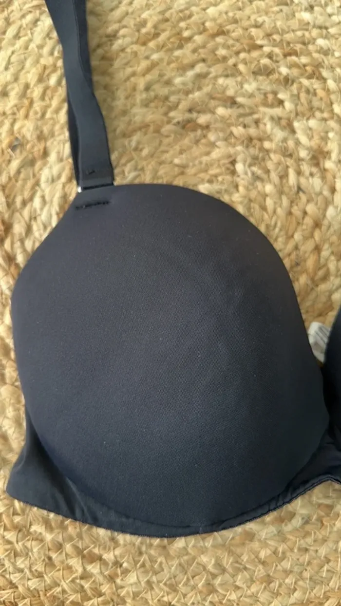 Soutien gorge noir lisse - photo numéro 2