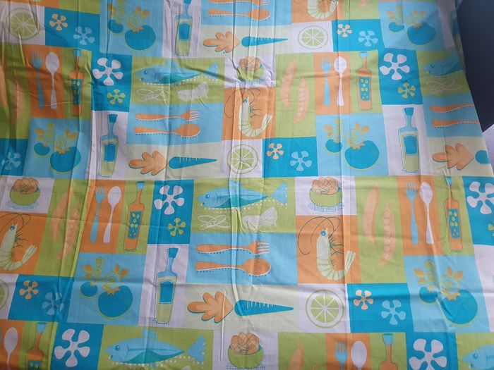 Tissu motif cuisine 1m50x 1m10