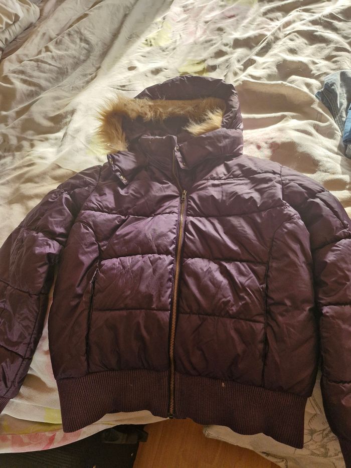 Anorak doudoune mauve