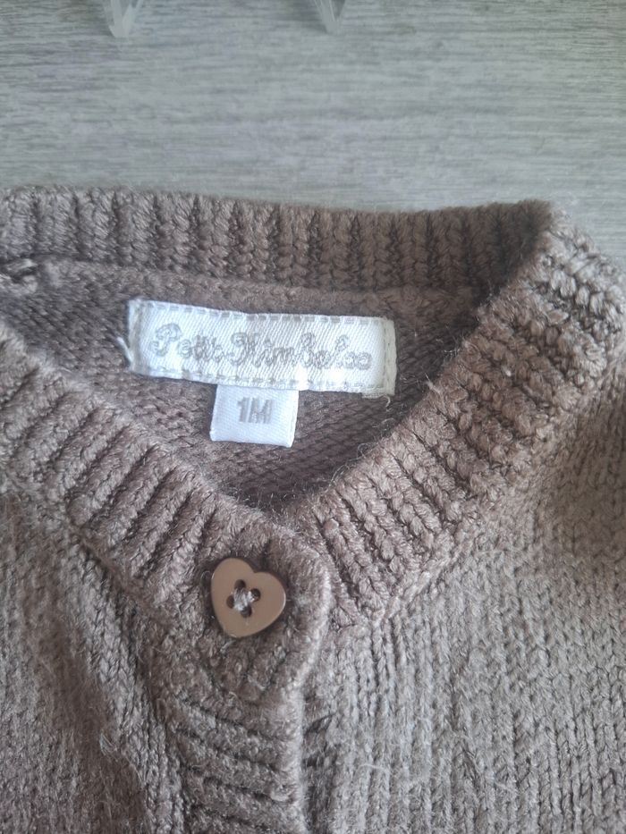 Gilet en laine Taille 1 mois - photo numéro 3