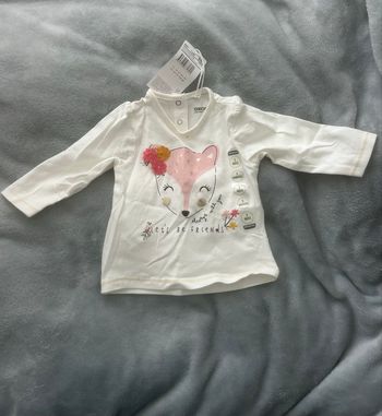 T shirt manche longue bébé fille 3 mois orchestra neuf 