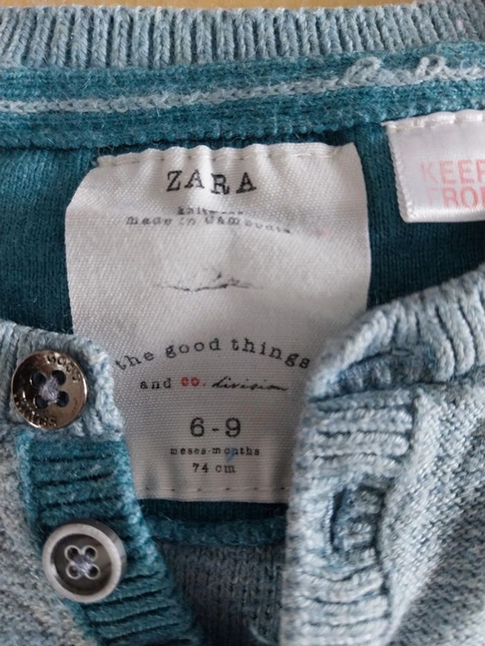 Pull bébé 6 - 9 mois Zara - photo numéro 2