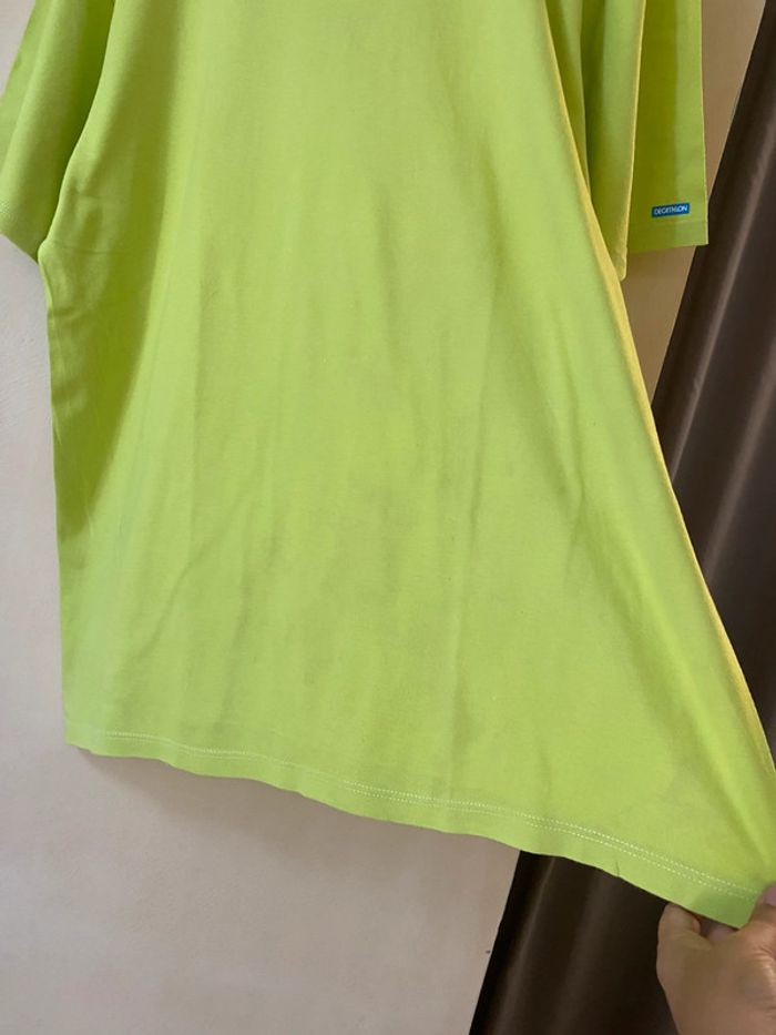 T-shirt uni anis Décathlon vintage XL - photo numéro 7