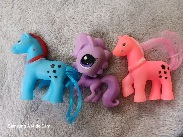 Lot de 3 figurines animaux poneys - photo numéro 2