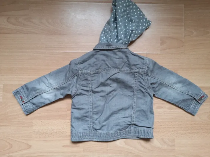 Veste en jean 18 mois grise - photo numéro 3