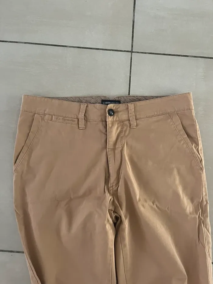 Pantalon beige la Squadra polo club taille 38 - photo numéro 2