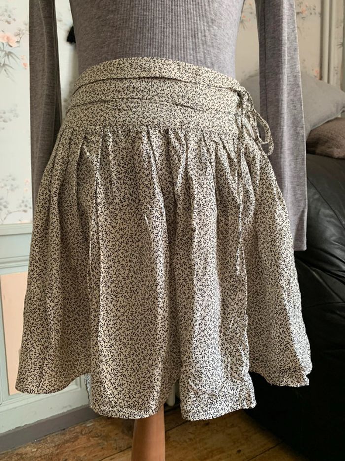 Jupe plissée motif feuilles H&M femme 34