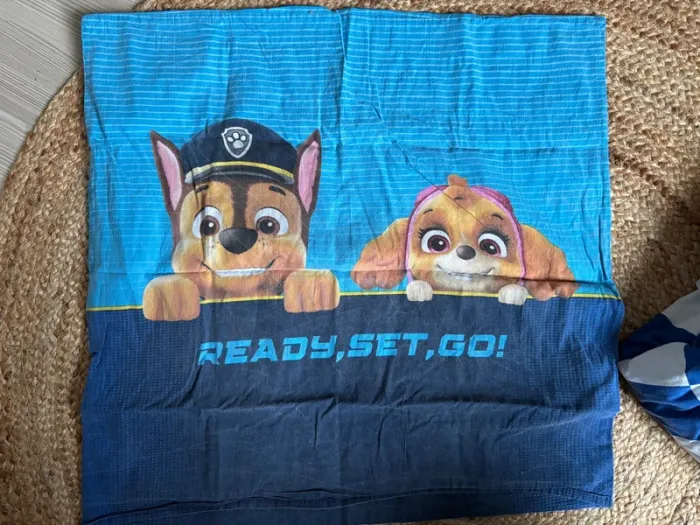 Parure de lit 1 place housse oreiller et couette tbe pat patrouille - photo numéro 3