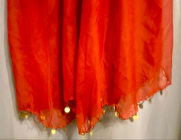 Costume oriental rouge et doré - photo numéro 4