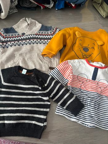 Lot pulls bébé 3 mois