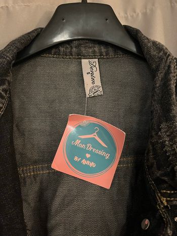 Veste en jean destroy