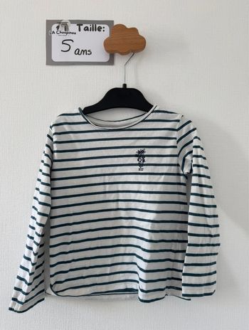 Tee shirt manches longues - taille 5 ans 🌸