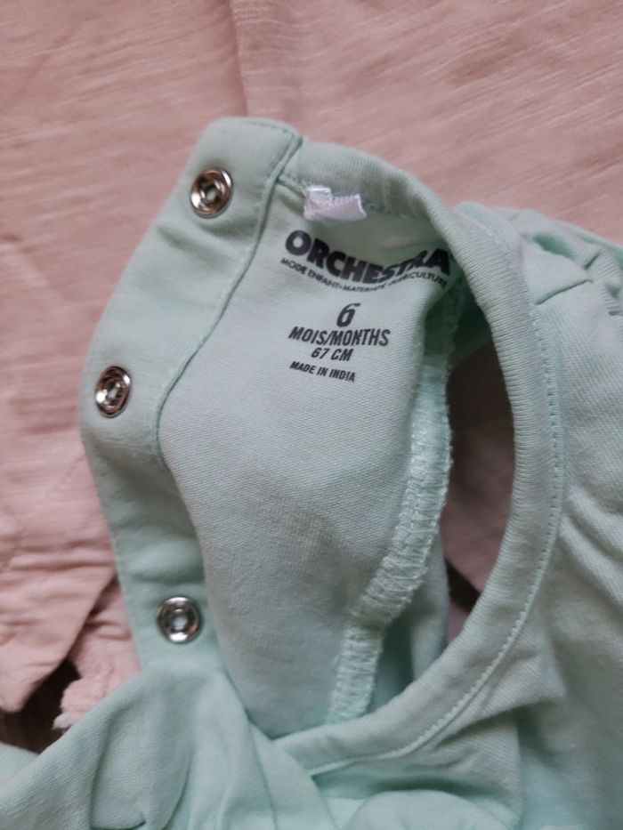 Lot de 3 combi shorts Orchestra 6 mois 67 cm - photo numéro 9