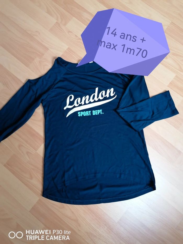 T-shirt épaules nues 14 ans 1m70