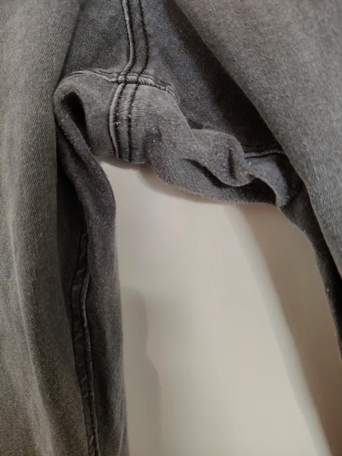 Jegging/tregging élastique gris msmode femme taille 54 avec passants pour ceinture - photo numéro 4