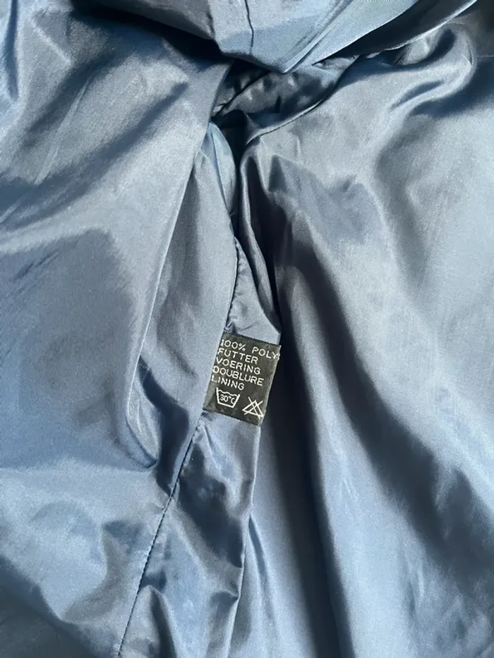 Blazer vintage bleu marine unisexe – écusson brodé – T.40 - photo numéro 5