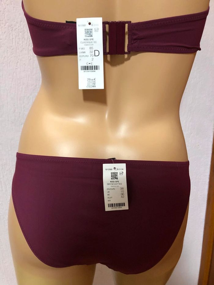 Bikini 2 pièces Mauve Etam - n e u f - photo numéro 6
