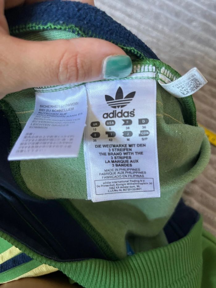 Pantalon Adidas vintage vert - Taille 38 - Original Sport - photo numéro 8