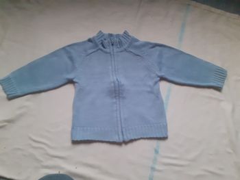 Veste bleu zippée