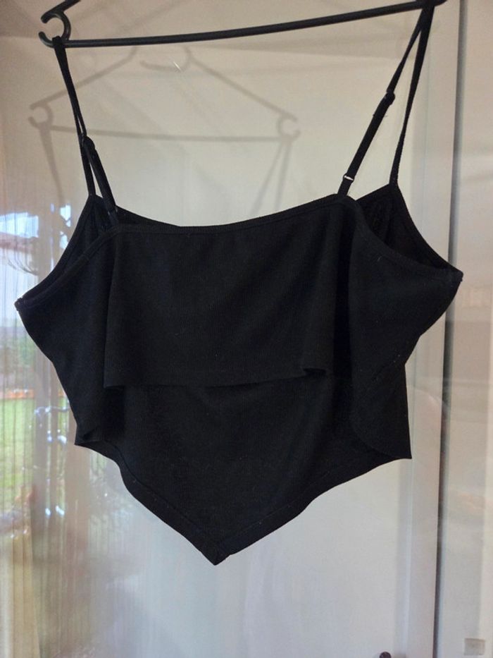 Crop top noir bandana - photo numéro 2