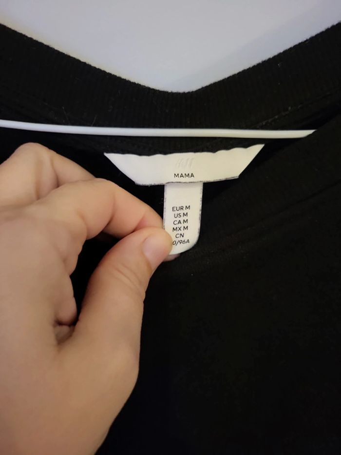 H&M sweat noir grossesse Taille M 38 - photo numéro 4