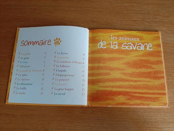 Livre Les animaux de la savane - photo numéro 3