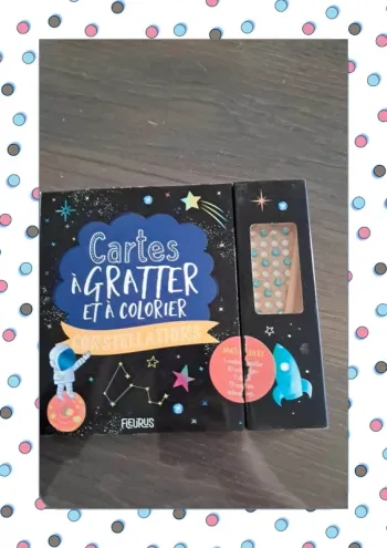 Carte à gratter coloriage