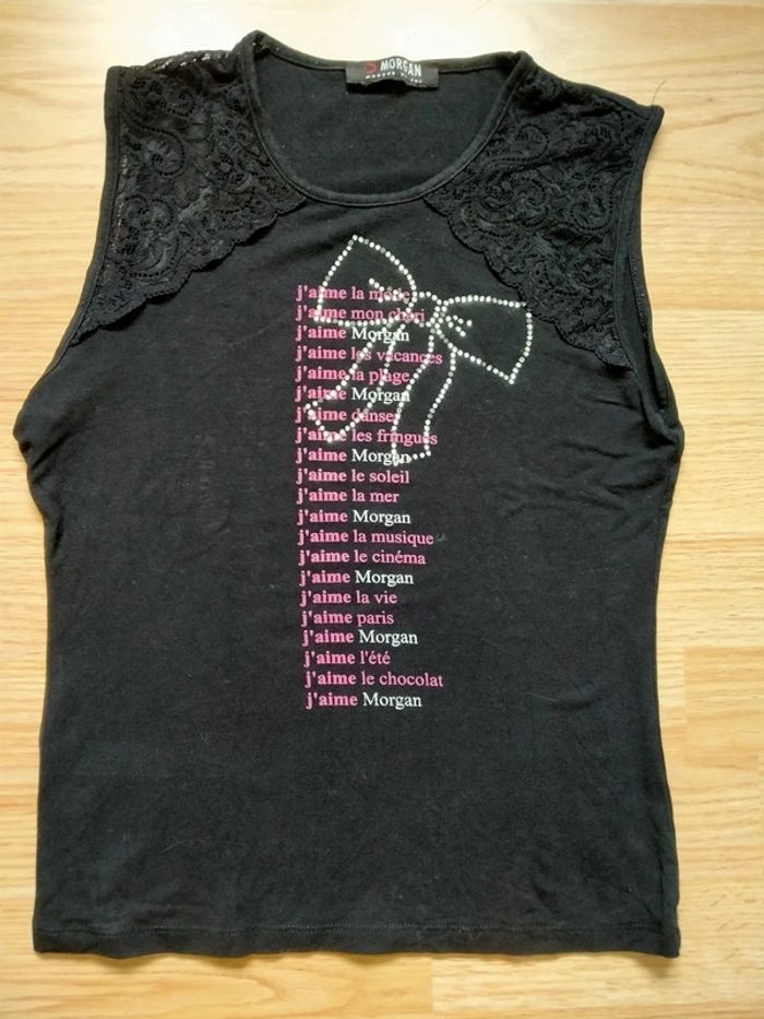 Débardeur noir. Morgan de toi. Taille 36 - photo numéro 2