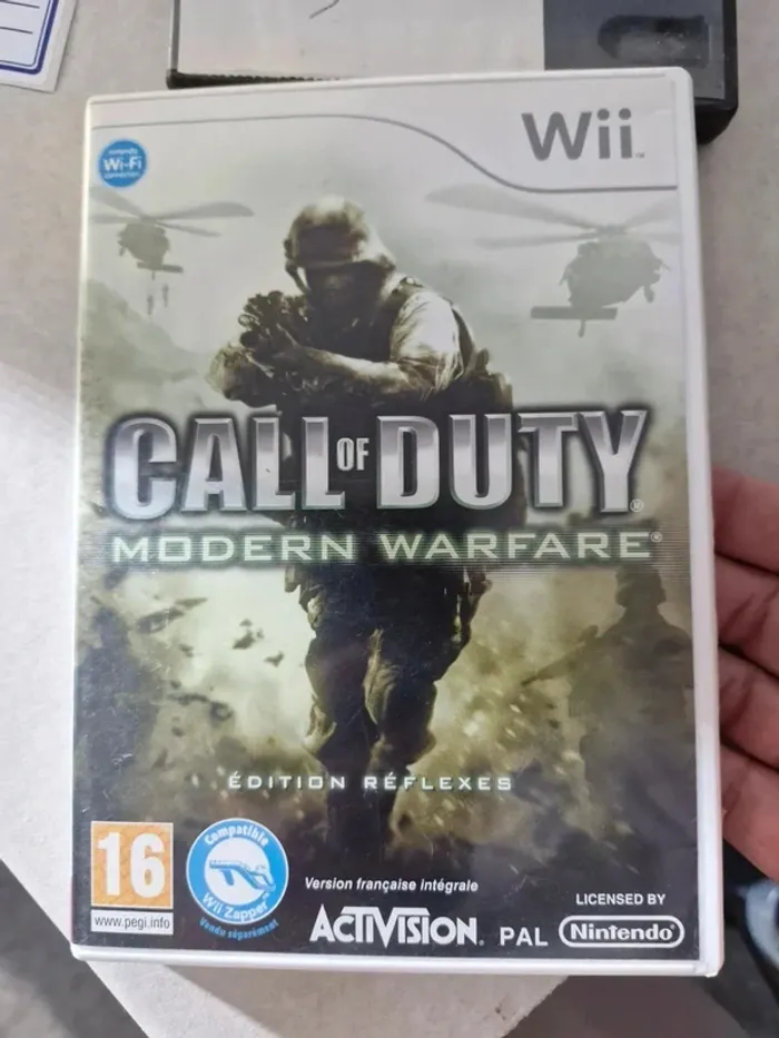 Jeu wii call of duty modern warfare