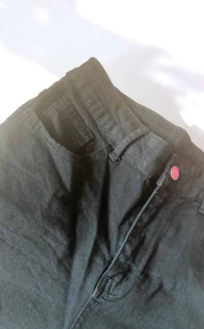 🎀 Short en jean noir taille haute femme taille M🎀 - photo numéro 5