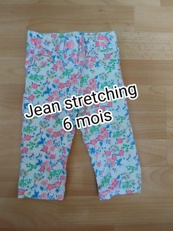 Pantalon stretch a fleur