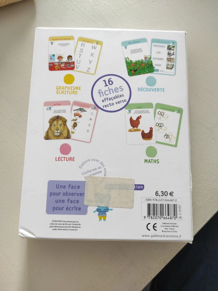 Fiches effaçables découvertes maternelle. Tout le programme de moyenne section - photo numéro 2