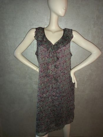 robe fluide violette et coloré kiabi taille 46