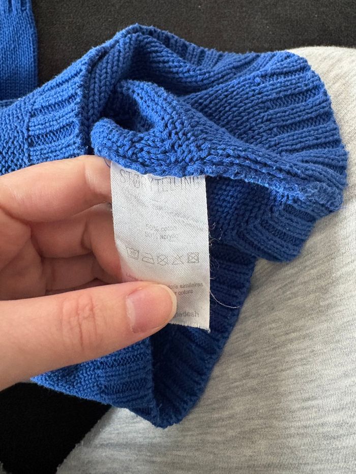 Storytelling – Pull enfant – 3 ans – Bleu