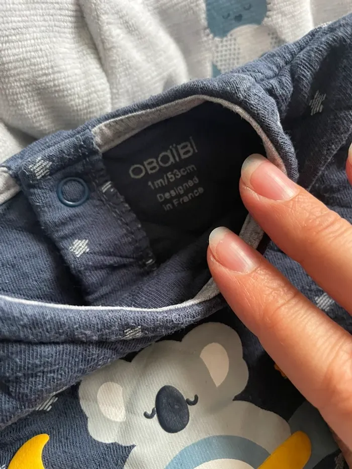 Lot de 8 pyjamas 1 mois - photo numéro 2