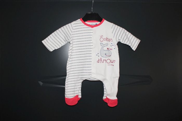 Pyjama d'été NEUF taille 1 mois 54 cm. - photo numéro 2