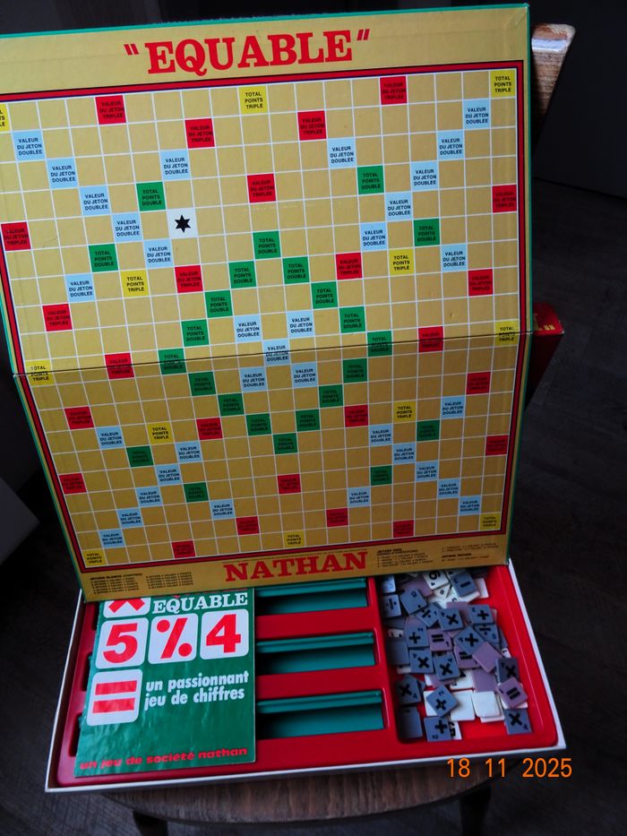 jeu de socièté Equable  (le scrable avec des chiffres ) - photo numéro 2
