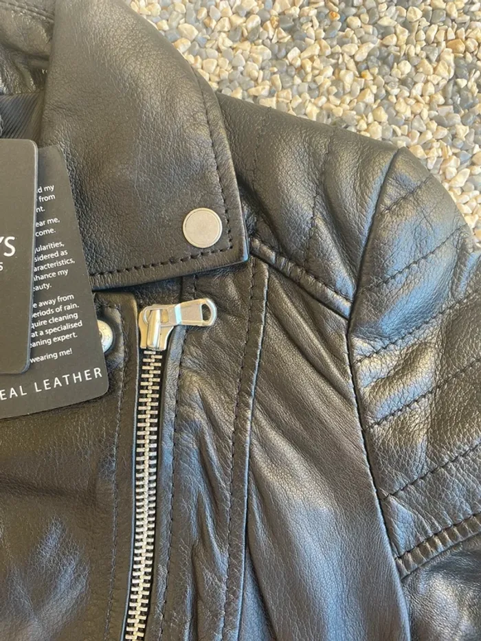 Veste en Cuir Noz Noir - photo numéro 7