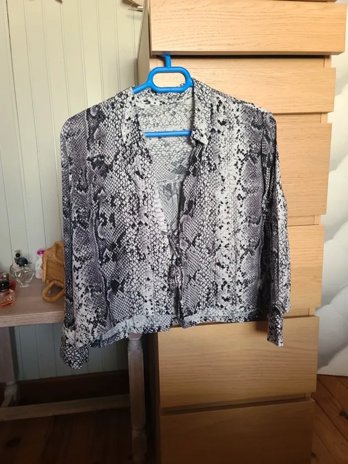 Blouse à nouer upcyclée
