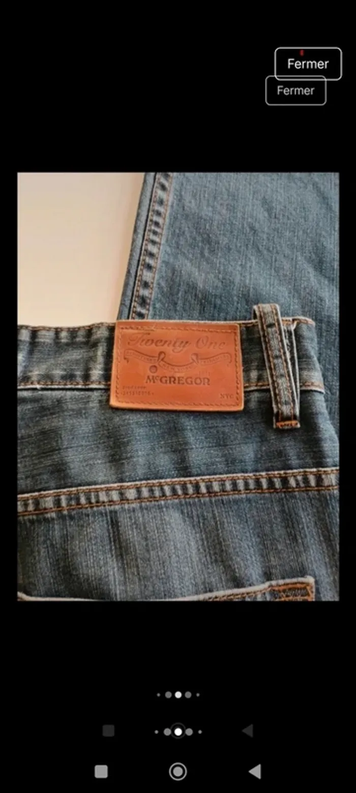 Pantalon jeans homme McGregor taille 42 coupe droite - photo numéro 8