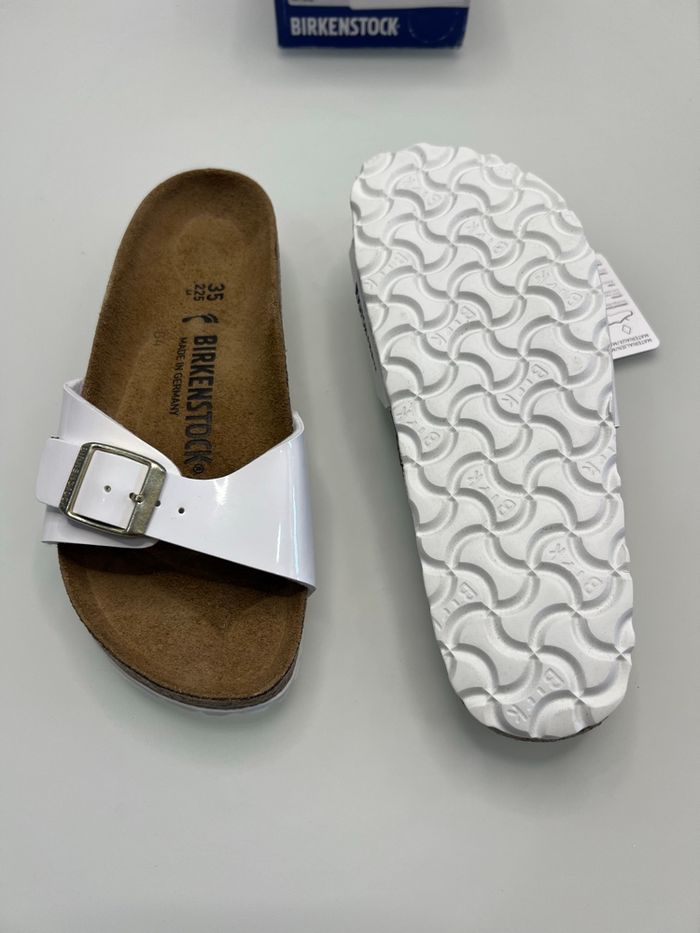 Mules Sabots Birkenstock Madrid BS Parent White Taille 35 Narrow Fit - photo numéro 3