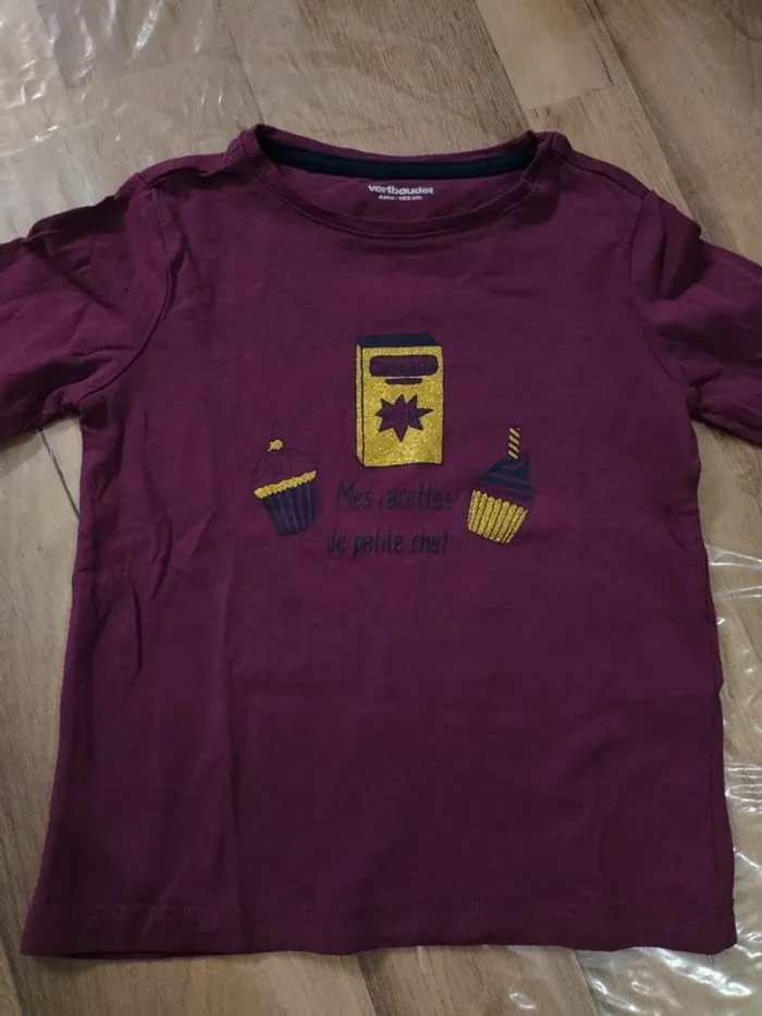T-shirt fille 4 ans Vertbaudet - photo numéro 2